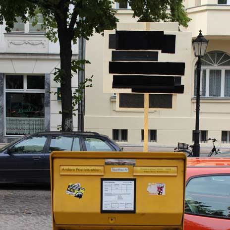 Blackout - Plakate aus Holz mit Samt und Lederstreifen - Jean-Ulrick Désert
