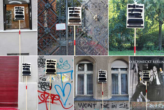 Blackout - Plakate aus Holz mit Samt und Lederstreifen - Jean-Ulrick Désert